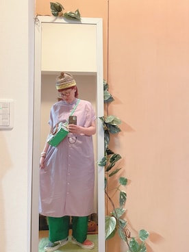 「アイテム（ワンピース/ドレス）」を使った、えちご屋さん（レディース・168cm・40代）の夏コーディネート