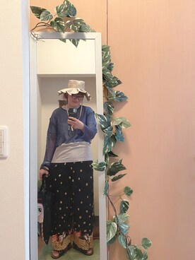 「TATAMI（タタミ）のアイテム」を使った、えちご屋さん（レディース・168cm）の夏コーディネート