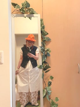「アイテム（ジャケット/アウター）」を使った、えちご屋さん（レディース・168cm・40代）の夏コーディネート