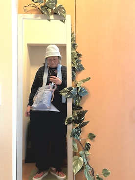 「アイテム（帽子）」を使った、えちご屋さん（レディース・168cm・40代）の秋コーディネート