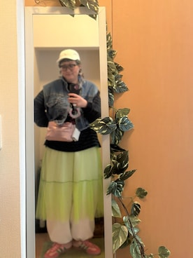 「KANGOL（カンゴール）のアイテム」を使った、えちご屋さん（レディース・168cm）の冬コーディネート