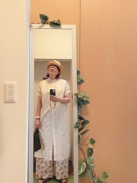 「アイテム（ワンピース/ドレス）」を使った、えちご屋さん（レディース・168cm・40代）の夏コーディネート