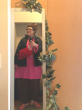 「アイテム（帽子）」を使った、えちご屋さん（レディース・168cm・40代）の秋コーディネート