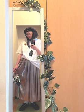 「アイテム（ハンチング/ベレー帽）」を使った、えちご屋さん（レディース・168cm）の秋コーディネート