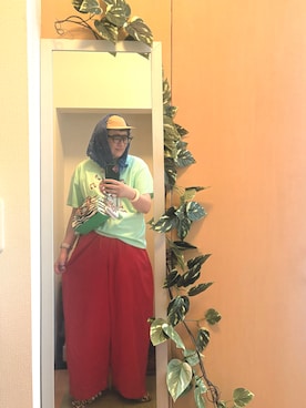 「Casselini（キャセリーニ）のアイテム」を使った、えちご屋さん（レディース・168cm）の夏コーディネート