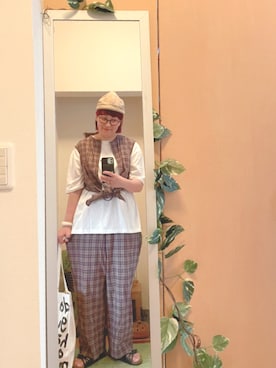 「TATAMI（タタミ）のアイテム」を使った、えちご屋さん（レディース・168cm）の夏コーディネート