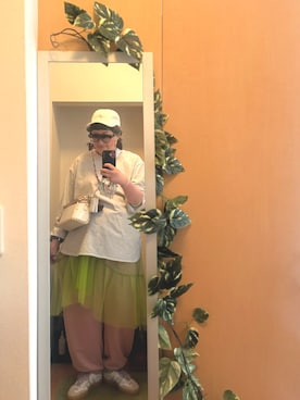 「KANGOL（カンゴール）のアイテム」を使った、えちご屋さん（レディース・168cm）の春コーディネート