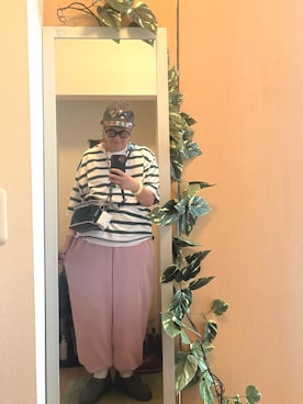 「HEY!MrsROSE（ヘイミセスローズ）のアイテム（帽子、ブラック系）」を使った、えちご屋さん（レディース・168cm）の秋コーディネート