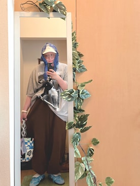 「アイテム（ファッション雑貨）」を使った、えちご屋さん（レディース・168cm・40代）の夏コーディネート