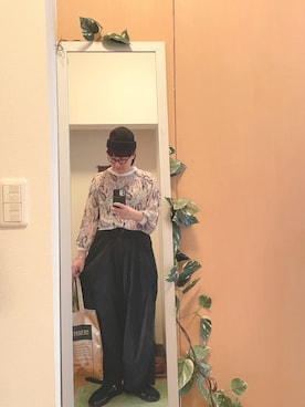 「CASTANO（カスターノ）のアイテム」を使った、えちご屋さん（レディース・168cm）の秋コーディネート