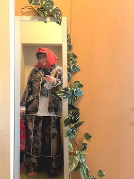 「JINS（ジンズ）のアイテム」を使った、えちご屋さん（レディース・168cm）の冬コーディネート