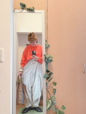 「HEADSTAR（ヘッドスター）のアイテム」を使った、えちご屋さん（レディース・168cm）の秋コーディネート