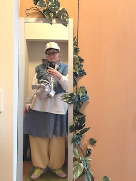 「Casselini（キャセリーニ）のアイテム」を使った、えちご屋さん（レディース・168cm）の春コーディネート