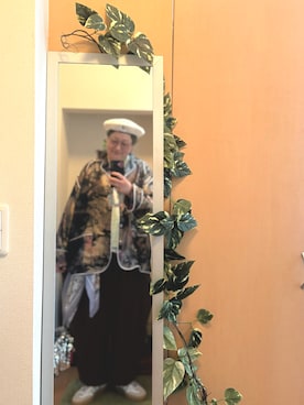 「KANGOL（カンゴール）のアイテム（帽子）」を使った、えちご屋さん（レディース・168cm）の春コーディネート