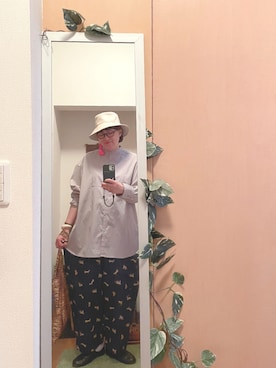 「アイテム（イヤリング）」を使った、えちご屋さん（レディース・168cm・40代）の秋コーディネート