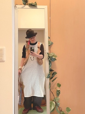 「アイテム（ワンピース/ドレス）」を使った、えちご屋さん（レディース・168cm・40代）の秋コーディネート