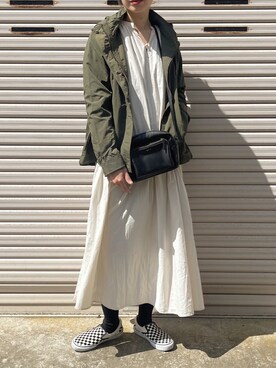 「URBAN RESEARCH Sonny Label（アーバンリサーチサニーレーベル）のアイテム（ジャケット/アウター）」を使った、NANAさん（レディース・162cm）の春コーディネート