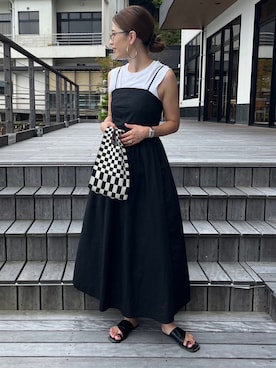 「URBAN RESEARCH Sonny Label（アーバンリサーチサニーレーベル）のアイテム（ワンピース/ドレス）」を使った、NANAさん（レディース・162cm）の夏コーディネート