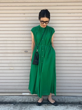 「URBAN RESEARCH Sonny Label（アーバンリサーチサニーレーベル）のアイテム（ワンピース/ドレス）」を使った、NANAさん（レディース・162cm）の夏コーディネート