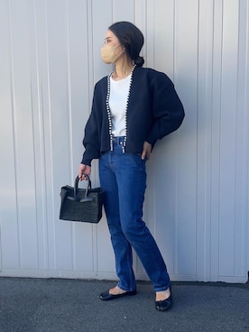 「Moname（モナーム）のアイテム（パンツ）」を使った、NANAさん（レディース・162cm）の秋コーディネート