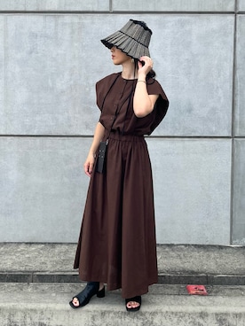 「URBAN RESEARCH Sonny Label（アーバンリサーチサニーレーベル）のアイテム（ワンピース/ドレス）」を使った、NANAさん（レディース・162cm）の春コーディネート