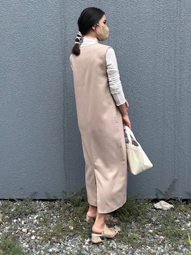 「classicalelf（クラシカルエルフ）のアイテム（オールインワン・サロペット）」を使った、NANAさん（レディース・162cm）の夏コーディネート
