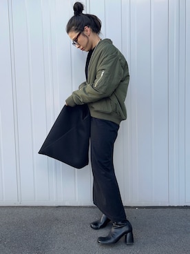 「URBAN RESEARCH Sonny Label（アーバンリサーチサニーレーベル）のアイテム（ジャケット/アウター）」を使った、NANAさん（レディース・162cm）の秋コーディネート
