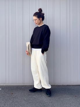 「アイテム（シューズ）」を使った、NANAさん（レディース・162cm）の冬コーディネート