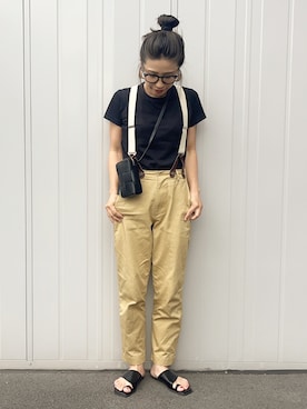 新品未使用⭐︎キャナルジーン arc(アーク)サスペンダー付きチノパンツ キャナルジーン CANAL JEAN arc(アーク)サスペンダー付き