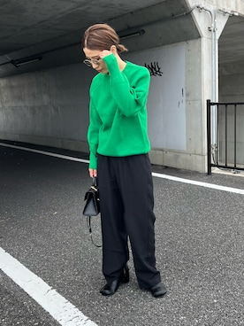 「UR'S（ユアーズ）のアイテム」を使った、NANAさん（レディース・162cm）の秋コーディネート