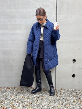 「Not So Ape（ノットソーエイプ）のアイテム」を使った、NANAさん（レディース・162cm）の冬コーディネート