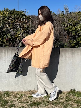「SANSeLF（サンセルフ）のアイテム」を使った、NANAさん（レディース・162cm）の春コーディネート