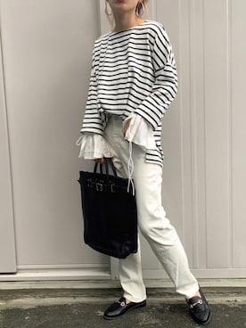 「ボーター」｜NANAさん（レディース・162cm）の夏コーディネート