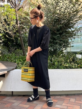 「classicalelf（クラシカルエルフ）のアイテム（ワンピース）」を使った、NANAさん（レディース・162cm）の春コーディネート