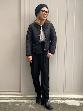 「MACKINTOSH PHILOSOPHY（ﾏｯｷﾝﾄｯｼｭ ﾌｨﾛｿﾌｨｰ）のアイテム（ジャケット/アウター）」を使った、NANAさん（レディース・162cm）の秋コーディネート