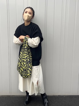 「UR Lab.（アーバンリサーチラボ）のアイテム」を使った、NANAさん（レディース・162cm）の秋コーディネート