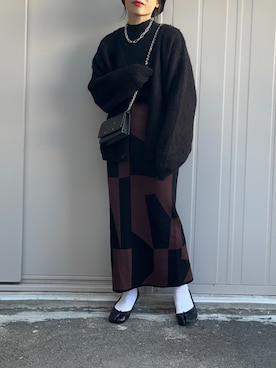 「Tricote（トリコテ）のアイテム」を使った、NANAさん（レディース・162cm）の春コーディネート