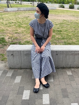 「URBAN RESEARCH Sonny Label（アーバンリサーチサニーレーベル）のアイテム（ワンピース/ドレス）」を使った、NANAさん（レディース・162cm）の夏コーディネート