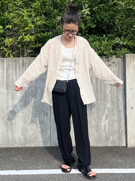 「アイテム（財布）」を使った、NANAさん（レディース・162cm）の夏コーディネート