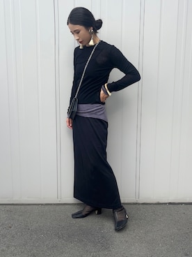 「TENTO（テント）のアイテム」を使った、NANAさん（レディース・162cm）の秋コーディネート