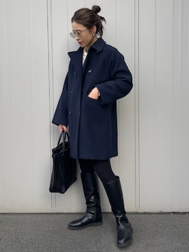 「URBAN RESEARCH Sonny Label（アーバンリサーチサニーレーベル）のアイテム（ジャケット/アウター）」を使った、NANAさん（レディース・162cm）の冬コーディネート