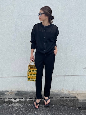 「for/c（フォーシー）のアイテム（パンツ）」を使った、NANAさん（レディース・162cm）の春コーディネート