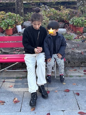 「ニット/セーター」｜「アイテム（シューズ）」を使った、NANAさん（レディース・162cm）の秋コーディネート