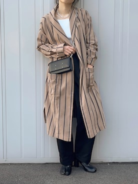 「春コート」｜「アイテム（財布/小物）」を使った、NANAさん（レディース・162cm）の春コーディネート