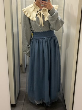 「アイテム（ワンピース/ドレス）」を使った、achiさん（レディース・157cm・20代）の秋コーディネート