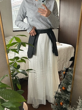 「Kastane（カスタネ）のアイテム（ベルト）」を使った、achiさん（レディース・157cm）の秋コーディネート