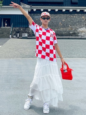 「アイテム（サングラス）」を使った、LEONさん（メンズ・179cm）の秋コーディネート