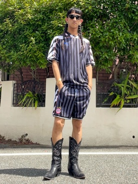 「アイテム（パンツ）」を使った、LEONさん（メンズ・179cm）の秋コーディネート