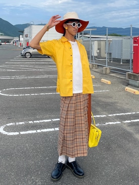 「アイテム（帽子）」を使った、LEONさん（メンズ・179cm）の秋コーディネート