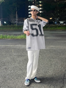 「アイテム（ローファー）」を使った、LEONさん（メンズ・179cm）の秋コーディネート